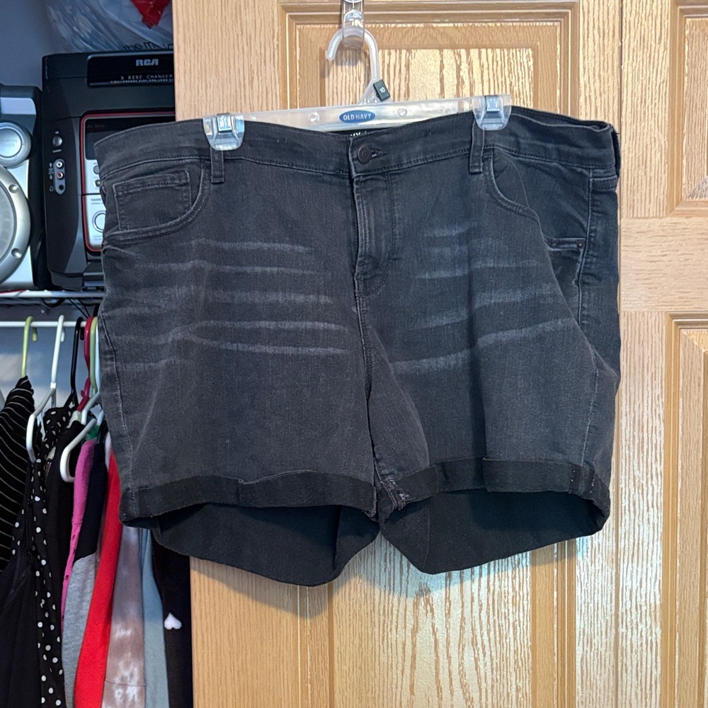 Old Navy Women's Dark Gray Jean Shorts